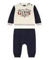 Guess Baby Boys 2-piece Sweater And Sweatpants Set In Multi