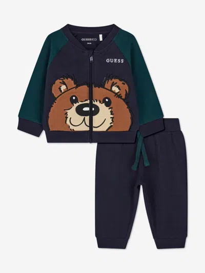 Guess Baby Boys Bear Tracksuit In Multi