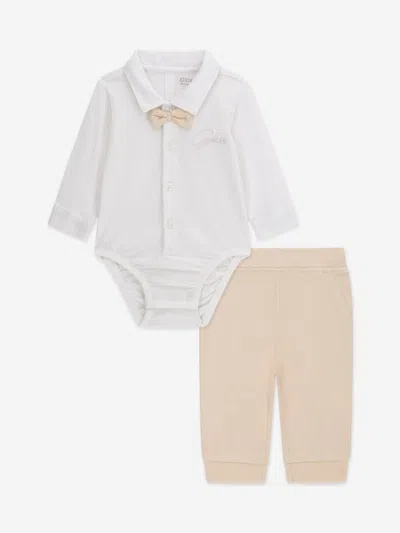 Guess Baby Boys Bodysuit And Pants Set In Multi