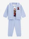 Guess Baby Boys Teddy Bear Tracksuit Set In Blue