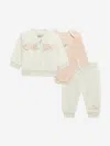 Guess Baby Girls 3 Piece Tracksuit Set In Multi