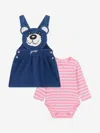 Guess Baby Girls Bear Skirtall Set In Multi