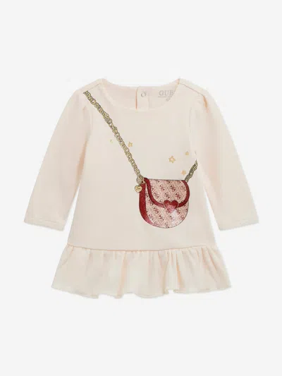 Guess Baby Girls Bodysuit Dress In Neutral