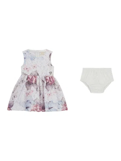 Guess Baby Girls Butterfly Dress In Multicoloured