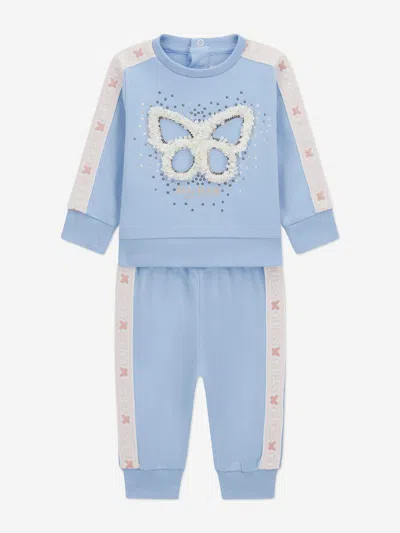 Guess Baby Girls Butterfly Tracksuit In Blue