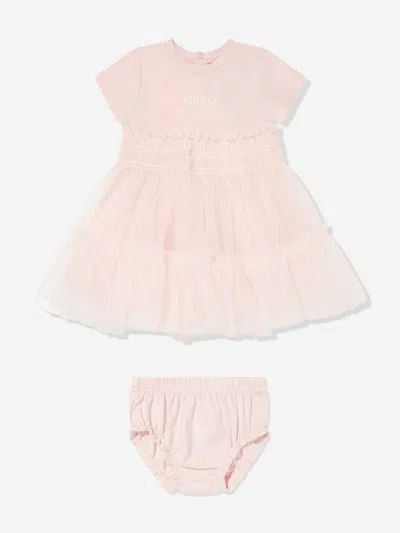 Guess Baby Girls Dress With Knickers In Pink