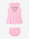 Guess Baby Girls Dress With Knickers In Pink