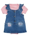 GUESS BABY GIRLS JUMPER WITH BODYSUIT, 2 PIECE SET