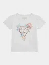 Guess Baby Girls Logo T-shirt In White