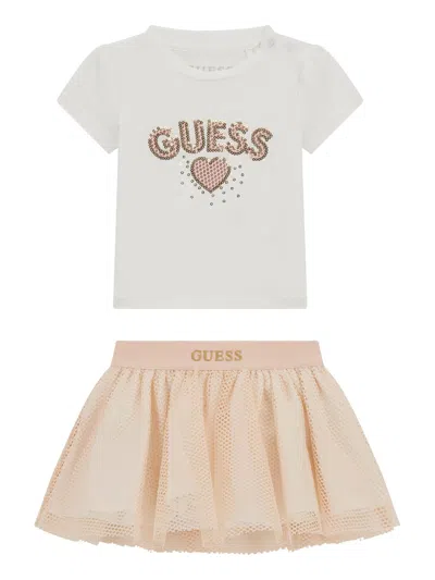 Guess Kids'  Baby Girls Skirt Set In White