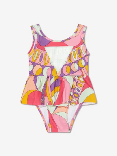Guess Baby Girls Swimsuit In Multicoloured