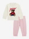 Guess Baby Girls Teddy Bear Tracksuit In Multi