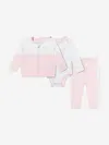 Guess Baby Girls Tracksuit Set In Pink
