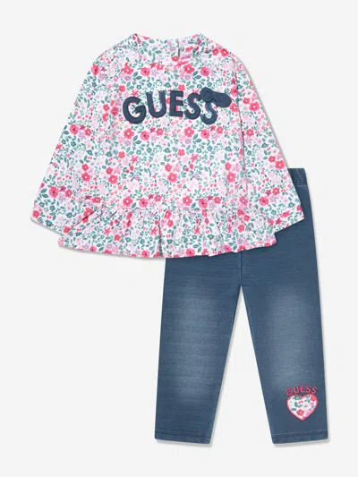 Guess Baby Girls Trouser Set In Multicoloured