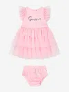 Guess Baby Girls Tulle Dress With Knickers In Pink