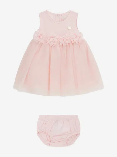 Guess Baby Girls Tulle Dress With Knickers In Pink