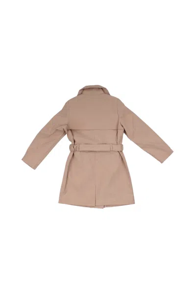 Guess Kids'  Baby Jacket J5rl10wfyd0 G1g1 Canvas Ls Trench Nude In Brown