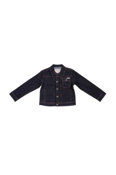 Guess Kids'  Baby Jacket L5rl06 D5g90 Jrrw Comfort Denim Jacket Denim In Blue