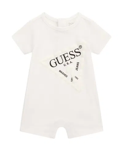 Guess Baby Short Coverall In White