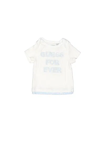 Pre-owned Guess Baby Babies' Short Sleeve T-shirt In White