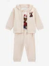 Guess Baby Teddy Bear Tracksuit Set In Neutral