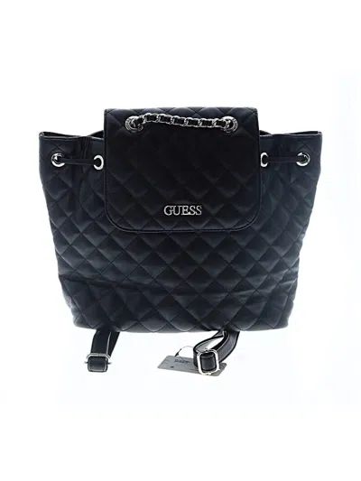 Pre-owned Guess Backpack In Black