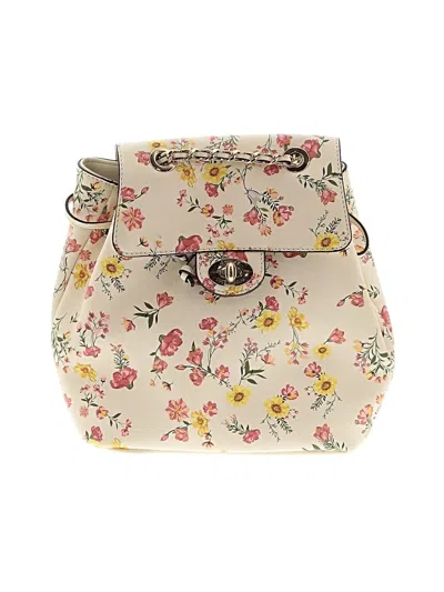 Pre-owned Guess Backpack In Ivory