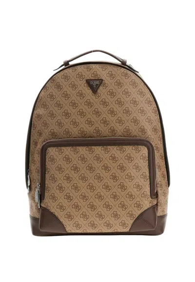 Guess Backpack Milan In Marrone