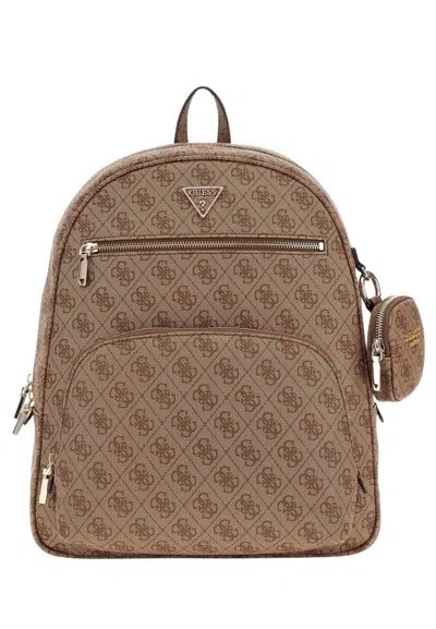 Guess Backpack Power Play Ii In Beige