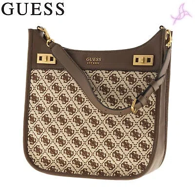 Pre-owned Guess Bags Shoulder  Katey _hwja78_ 70040 Woman Brown 135109 Bags Original Out