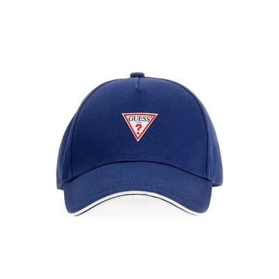 Guess Baseball Cap With Logo In Blue