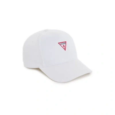 Guess Baseball Cap With Logo In White