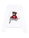 Guess Bear-appliqué T-shirt In White