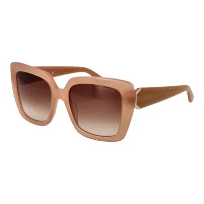 Guess Beige Acetate Sunglasses In Brown