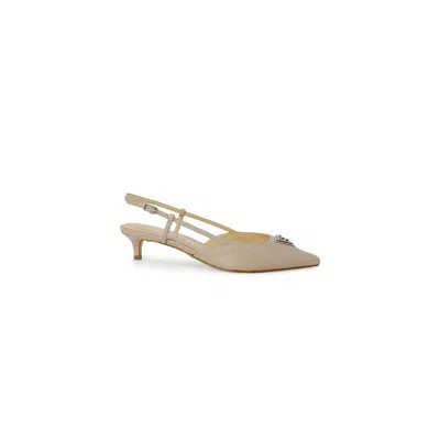 Guess Beige Polyester High Heel In Neutral