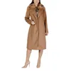 Guess Beige Polyester Coat In Brown
