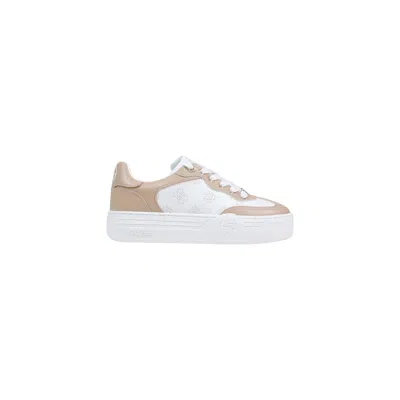 Guess Beige Polyethylene Low Top Sneakers In Neutral