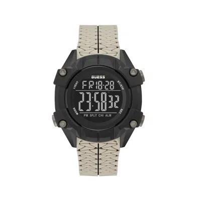 Guess Beige Synthetic Watch In Neutral