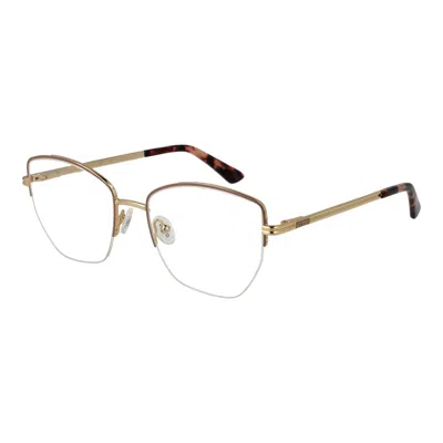 Guess Beige Women Glasses Women's Frame In Gold