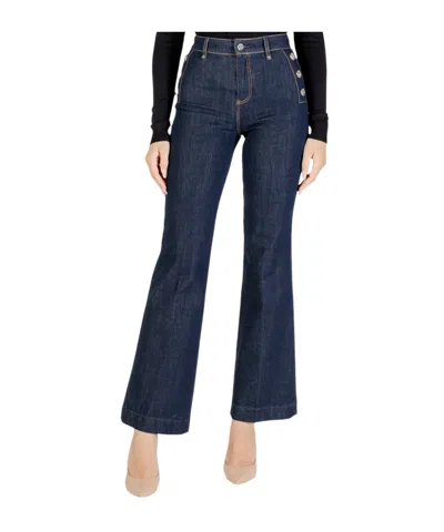 Guess Belt Loop Jeans In Blue