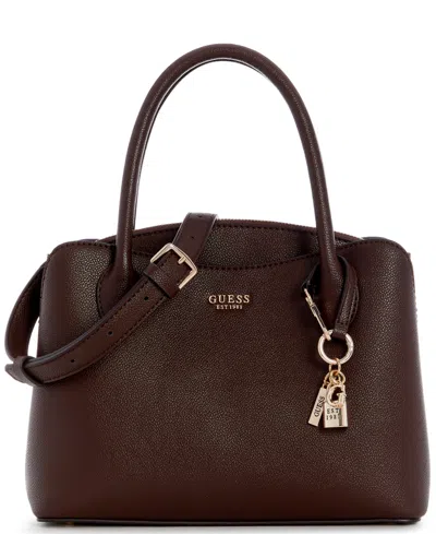 Guess Bethany Girlfriend Small Satchel Handbag In Brown