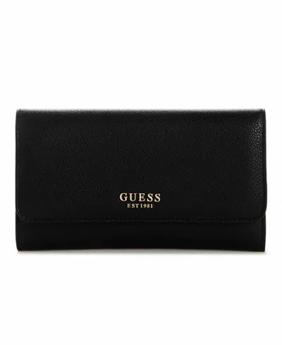 Guess Bethany Mini Trifold Wallet In Black