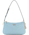GUESS BETULA TOP ZIP SMALL QUILTED SHOULDER BAG