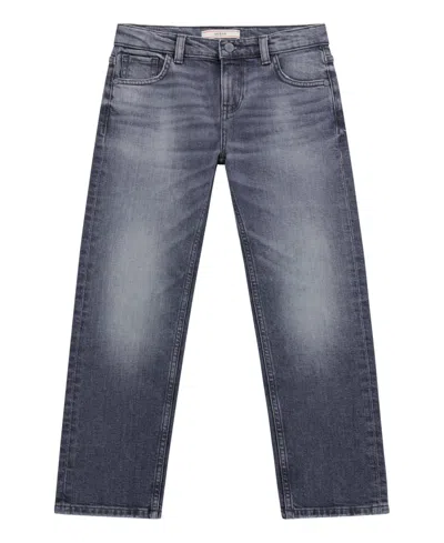 Guess Kids' Big Boy Stretch Denim Straight Leg Jeans In Gray