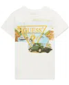 GUESS BIG BOYS COTTON EMBROIDERED LOGO GRAPHIC T-SHIRT