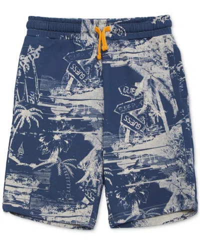 Guess Kids' Big Boys Cotton Printed Active Shorts In Pis-brigh