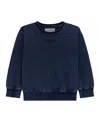 Guess Big Boys Oversize Crewneck Sweatshirt In Blue
