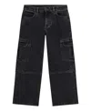 Guess Big Boys Oversize Denim Jeans In Black