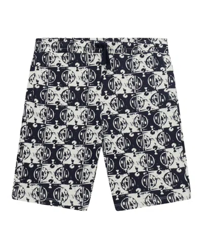 Guess Kids' Big Boys Printed Active Shorts In Blue