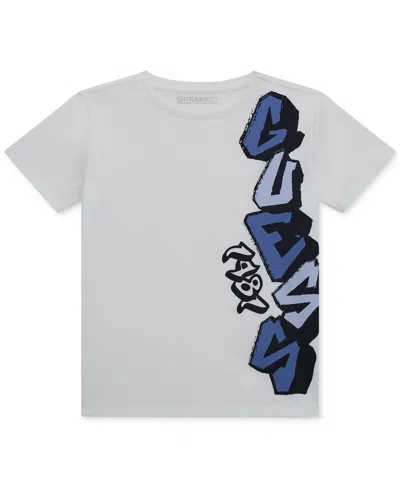 Guess Kids' Big Boys Short-sleeve Cotton Logo Graphic T-shirt In G-open